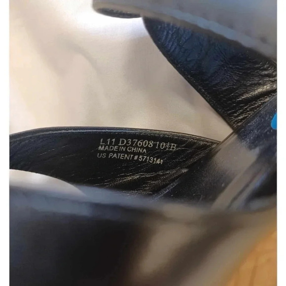 Cole Haan Espadrilles Wedge Black Sling  back Sandals Size 10.5 - Picture 7 of 7